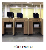 Mobilier commercial Pole emploi